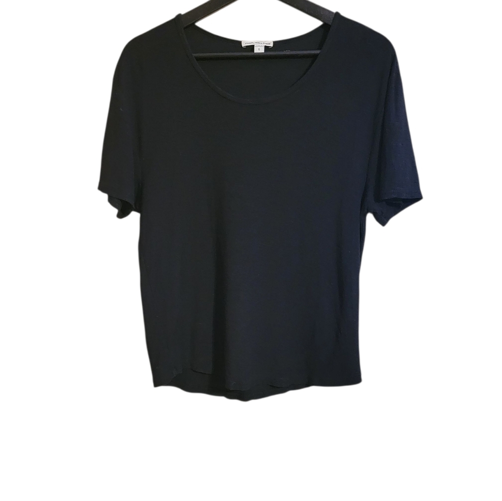 James Perse Black Short Sleeve Tee